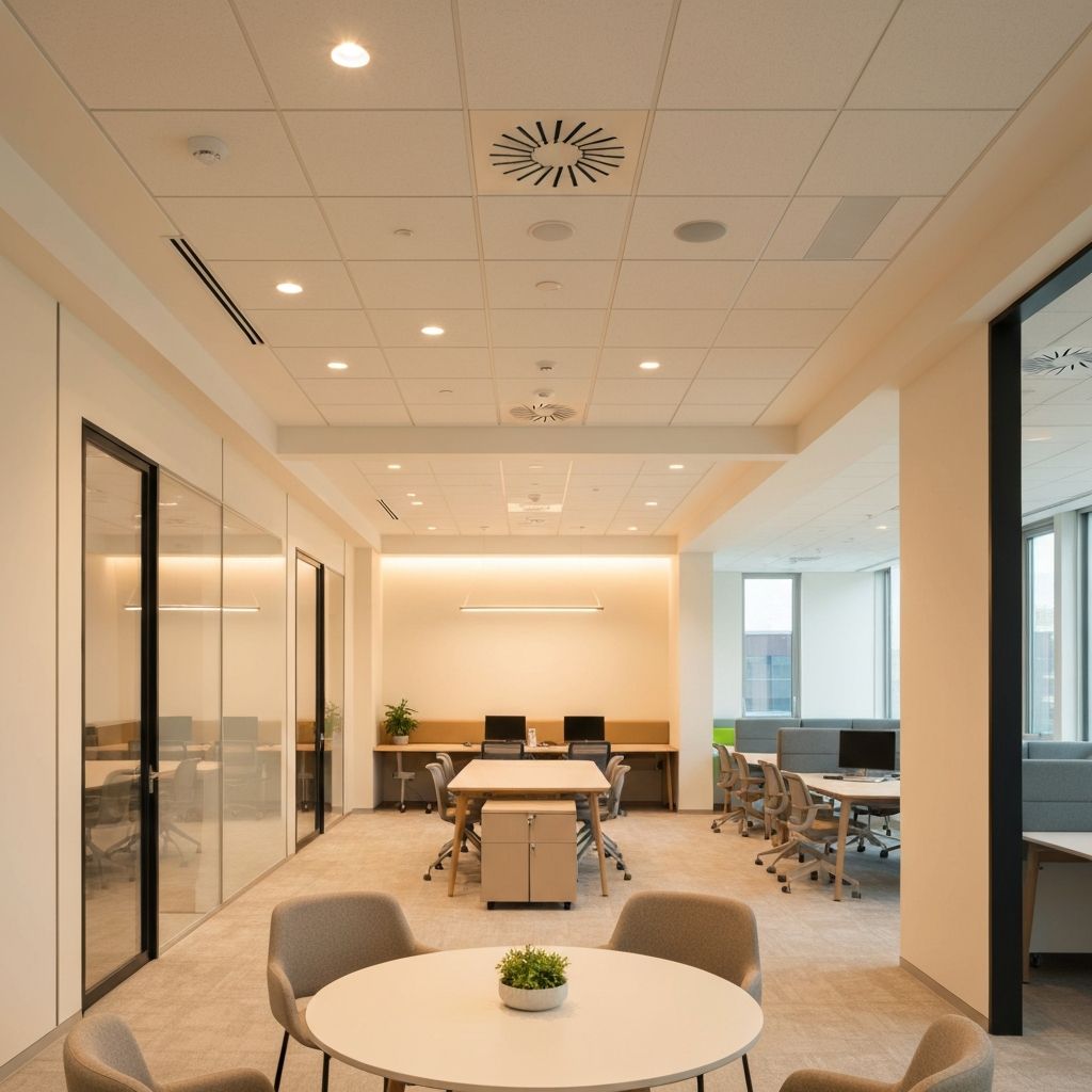 Espace de communication moderne et accueillant