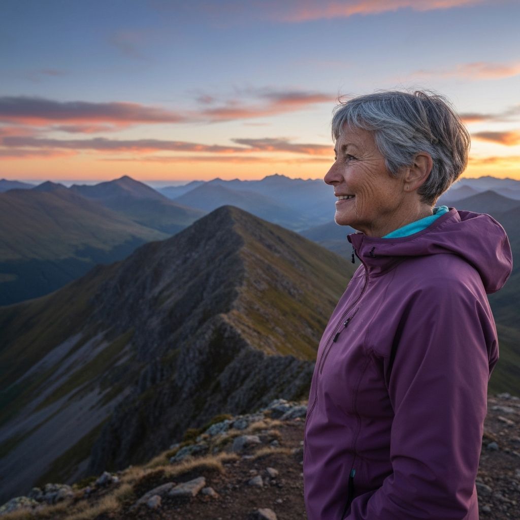 Paysage montagneux serein au coucher ou lever de soleil, concept de voyage et découverte
